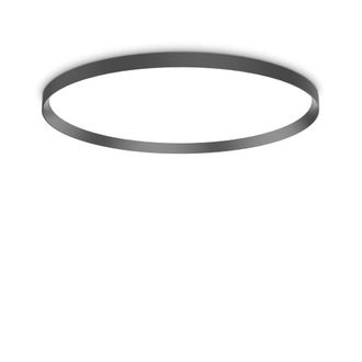 Netlighting Fly 90cm LED Flush Ceiling Light Black 2700K IP40
