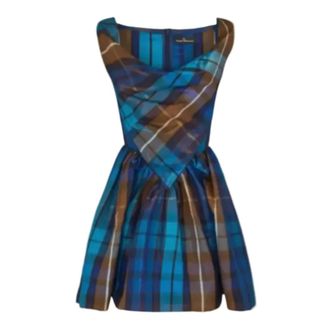 Vivienne Westwood Dames, Jurken, Blauw, Maat: S Poliester