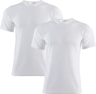 Generic Pack of 2 Mens Thermal T Shirt, Warm Underwear Baselayer, S M L XL XXL Thermals Size S-XXL (XL, White)