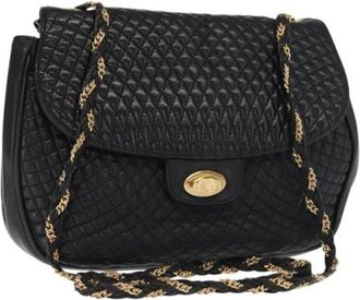 Bally Pre-owned Shoulder Bags, female, Black, Size: ONE SIZE Pre-owned Leather Shoulder Bag