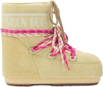 Moon Boot Icon suede lace-up boots - unisex - Goat Skin/Polyester/Polyurethane/Synthetic Rubber - 42/44 - Neutrals