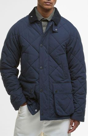 Barbour Bedale Quilted Jacket in Navy at Nordstrom, Size X-Large
