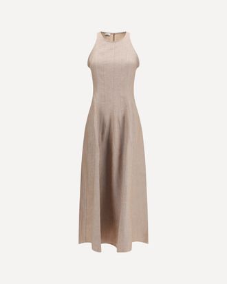 Brunello Cucinelli Sparkling linen twill Dress Female L