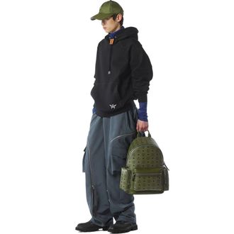 MCM Stark Backpack in Visetos in Green at Nordstrom