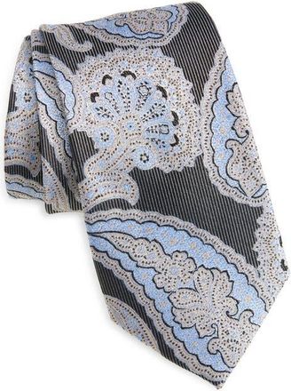 Nordstrom Paisley Silk Tie in Black at Nordstrom
