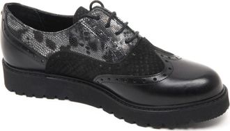 Trussardi Blauwe Jeans Engelse Schoen Model - Dames - Veterschoenen - Zwart - 37 EU - Schoenen