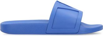 Valentino Garavani Blue Solid Coolside Slides