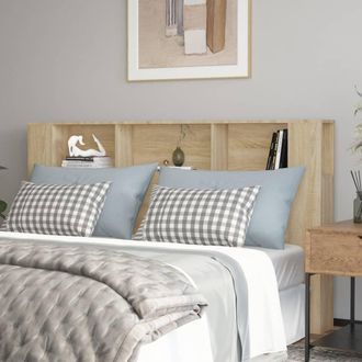 vidaXL Mueble Cabecero Color Roble Sonoma 180x18,5x104,5 Cm Vidaxl