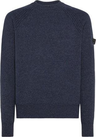 Peuterey Itokawa 03 trui met ronde hals - Heren - Ronde hals truien - Blauw - XS - Wol - Truien & Vesten