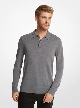 Michael Kors Merino Wool Polo Sweater