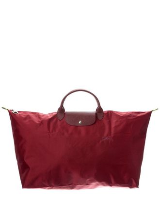 Longchamp Le Pliage Green Large Canvas Travel Bag