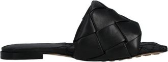 Bottega Veneta Leather flats - Dames - Sandalen - Zwart - 36 EU - Leer - Schoenen