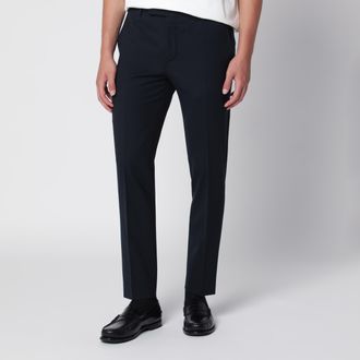 Pantaloni Torino Dieci trousers in blue wool blend