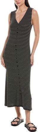Rag & Bone The Knit Stripe Button Tank Maxi Dress