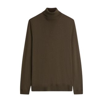 Cinque Turtlenecks, male, Green, S, Cinick Rollneck Fine-Knit Jumper
