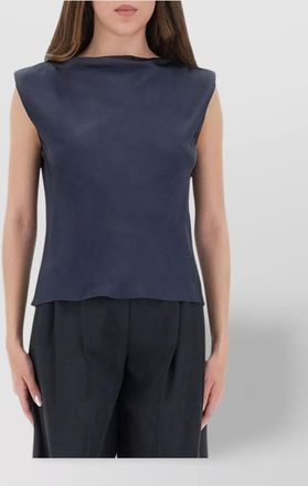Theory satin tiny-fit blouse