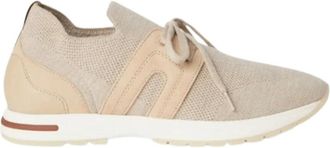 Loro Piana Flexy Walk Sneaker Beige Wol - Dames - Sneakers - Beige - 40 EU - Wol - Schoenen
