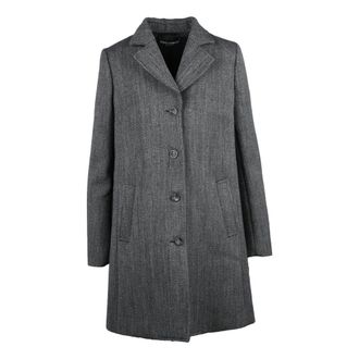 Dolce & Gabbana Dames, Mantels, Grijs, Maat: S Wol