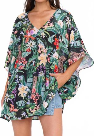 Show me your Mumu Peta Tunic Top In Jungle Mirage Print