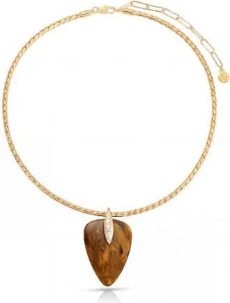 Ettika Solstice Pendant Choker in Tigers Eye at Nordstrom