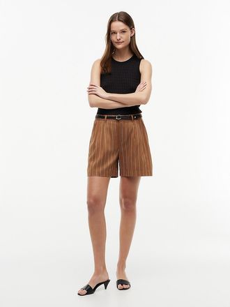 Tommy Hilfiger Womens Lightweight Pleated 5 Short - Summer Cognac - XXL