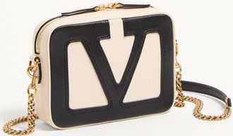 Valentino Garavani Borsa A Tracolla Valentino Garavani Viva Superstar In Nappa Uomo BURRO/NERO UNI