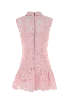 Self Portrait Pizzo Dress - Pink