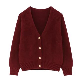 Tiffany & Co. Lilje Mohair Cardigan - female - Tiffany - Cardigans - Red - ONE SIZE - Knitwear