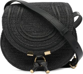 Chloé Borsa a spalla Marcie con dettaglio intrecciato e battente - Nero