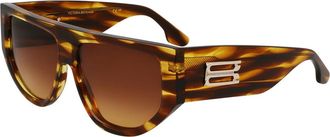 Victoria Beckham VB676S 224 Womens Sunglasses Brown Size 55