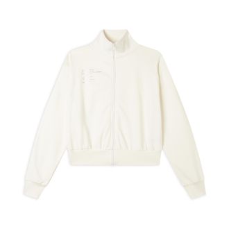 Freddy Felpa cropped con zip e collo alto in french terry