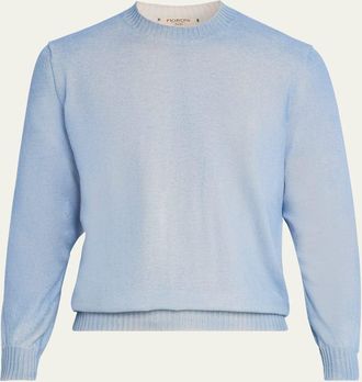 Fioroni Cashmere Mens Duvet Cashmere Crewneck Sweater