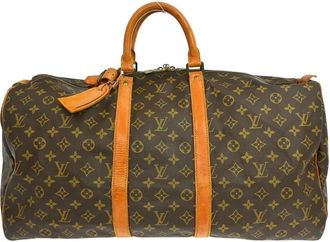 Louis Vuitton Pre-owned Weekend Bags, female, Brown, Size: ONE SIZE Pre-owned Keepall Travel Bag