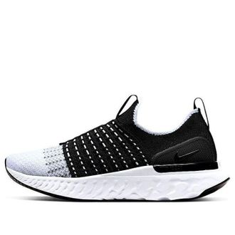 Nike (WMNS) Nike React Phantom Run Flyknit 2 Black White CJ0280-001