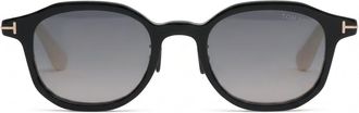 Tom Ford Square Full Rim Sunglasses - Black