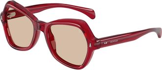 Moncler ME6036U ELIZIA 305393 Womens Sunglasses Red Size 53