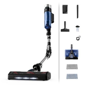 Rowenta X-force Flex 9.60 Rh20c0 Aspiradora De Mano Plata, Azul Sin Bolsa