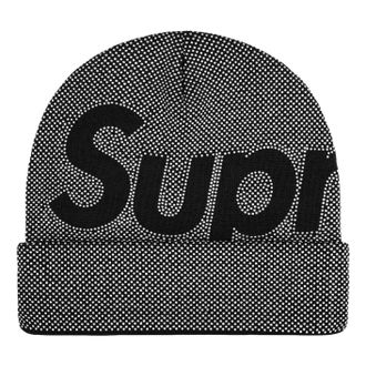 SUPREME FW25 Studded Knockout Big Logo Beanie Black SUP-FW25-1098-BLK
