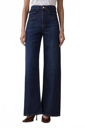 Jeanerica Venice High Rise Flare Jeans In Amido Blue