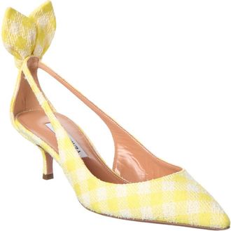 Aquazzura Canvas & Leather Pump