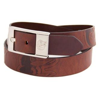 Eagles Wings Mens Brown Baltimore Orioles Brandish Leather Belt at Nordstrom, Size 32