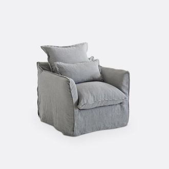 La Redoute Interieurs Fauteuil in gekreukt linnen, Odna