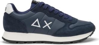 Sun 68 Klassieke marineblauwe sneakers - Heren - Sneakers - Blauw - 40 EU - Nylon - Schoenen