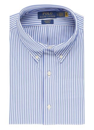 Polo Ralph Lauren Blue Cotton Striped Button-Down Shirt