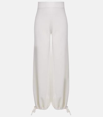 Max Mara Virgin wool wide-leg pants