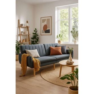 Regalos Miguel Sof&aacute;s Y Sillones - Sof&aacute; Cama Macri Tela - Gris Oscuro