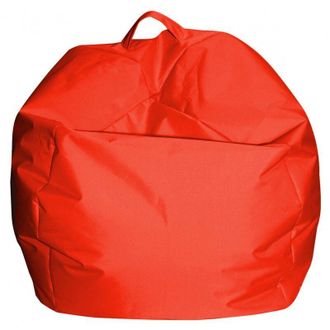 Talamo Italia Dmora Pouf a sacco elegante, colore arancione, Misure 65 x 50 x 65 cm, con imballo rinforzato