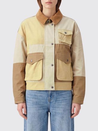 Isabel Marant Risla Printed Utility Jacket in Cotton with Belt