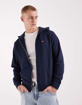 Levi's Original Hallmark - Felpa blu medio con logo