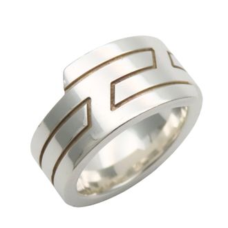 Herm&egrave;s Silver Silver 925 Band Ring (Pre-Owned)